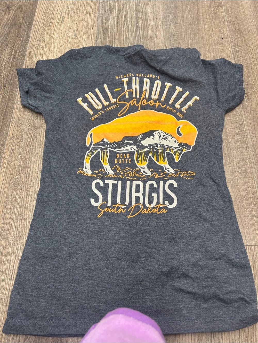 Womens short sleeve Full-Throttle Saloon Graphic Tee